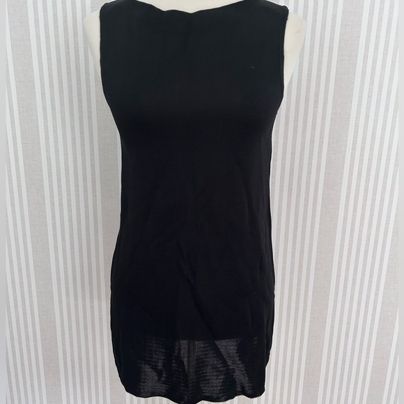 Henri Bendel Vintage 2-piece Pant Suit Black 100% Rayon Size Small Made in Italy - Picture 3 of 10